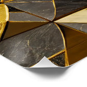 Poster Carreaux de mosaïque d'or (Coin)