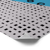 Poster Carreaux de tracé géométriques à main libre (Coin)