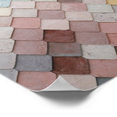 Poster Carreaux multicolores (Coin)