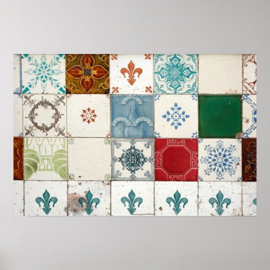 Poster Carreaux portugais (Devant)