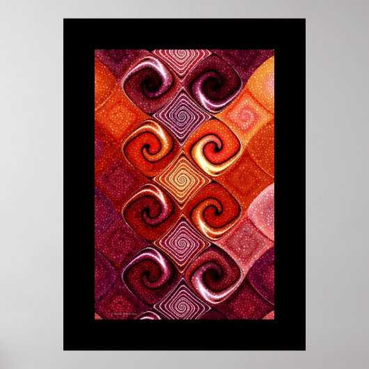 Poster carreaux rouges (Devant)