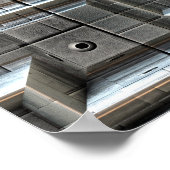 Poster Carreaux spatiaux texturés (Coin)