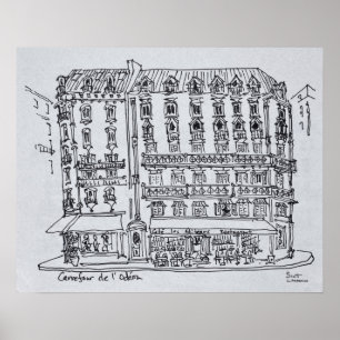 Poster Carrefour de l'Odéon, Saint-Germain-des-Prés