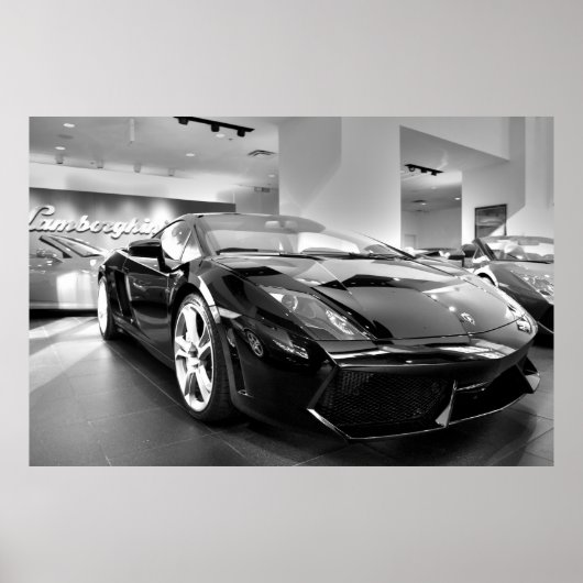 Poster Carrefour noir et blanc (Devant)