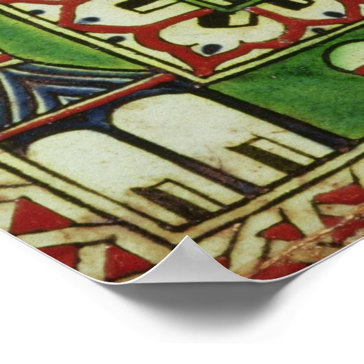 Poster Carrelage avec une représentation de La Mecque (Coin)