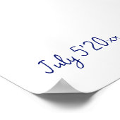 Poster Carrelage bleu français Bougainvillea douche nupti (Coin)