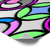 Poster Carrelage couleur verre (Coin)