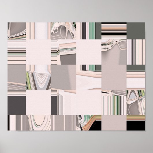 Poster Carrelage d'art Abstrait (Devant)