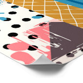 Poster Carrelage en Patchwork Carreaux Design Motif sans (Coin)