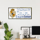 Poster Carrelage espagnol Bourbon St. (Bureau à domicile)