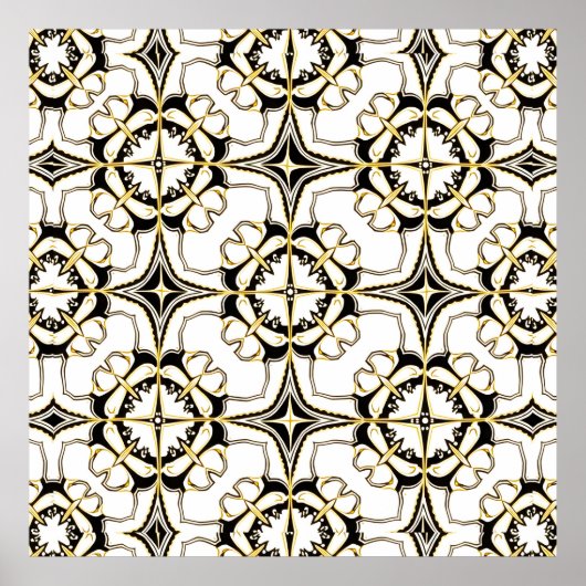 Poster Carrelage Luxe vintage (Devant)