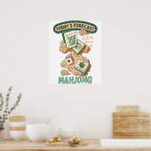 Poster Carrelage Mahjong Et Nuages (Cuisine)