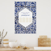 Poster Carrelage Mariage Rustique Portugais Carrelage (Cuisine)