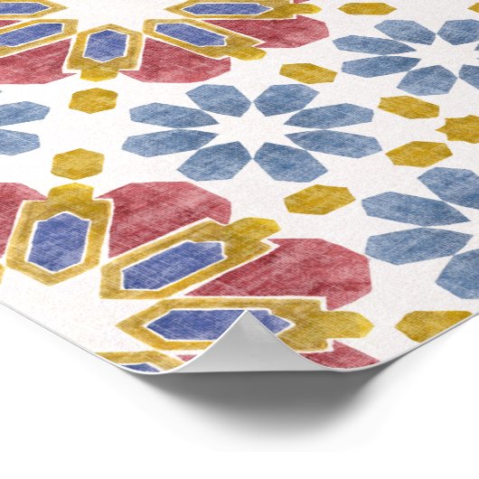 Poster Carrelage marocain (Coin)