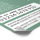 Poster Carrelage, Toit, Toit, Publicité de l'entrepreneur (Coin)