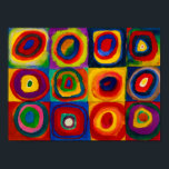 Poster Carrés avec cercles, Abstraits, Wassily Kandinsky<br><div class="desc">Wassily Wassilyevich Kandinsky (16 décembre 1866 - 13 décembre 1944) était peintre et théoricien d'art russe. Kandinsky est généralement reconnu comme le pionnier de l'art abstrait. Né à Moscou, Kandinsky a passé son enfance à Odessa (aujourd'hui Ukraine), où il a obtenu son diplôme à l'école d'art Grekov Odessa. Il s'inscrit...</div>
