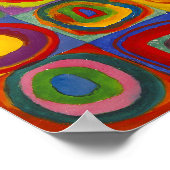 Poster Carrés avec cercles concentriques | Kandinsky | (Coin)