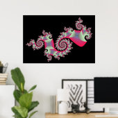 Poster Carrés de dragon (Bureau à domicile)