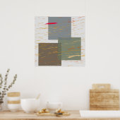 Poster Carrés en bandes (Cuisine)