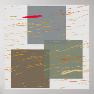 Poster Carrés en flux