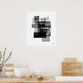 Poster Carrés et rectangles (Cuisine)