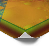 Poster Carrés et triangles (Coin)