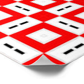 Poster Carrés géométriques et Motif Rectangles (Coin)