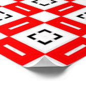 Poster Carrés géométriques et Motif Rectangles (Coin)