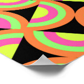 Poster Carrés psychédéliques (Coin)