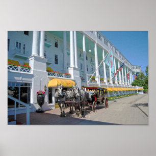 Poster Carriage, Grand Hôtel, Île Mackinac