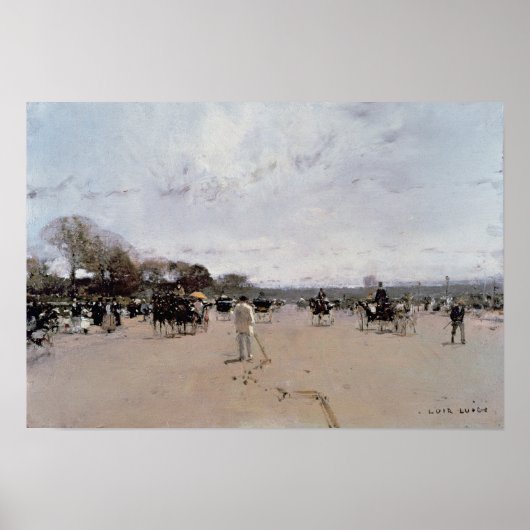 Poster Carriages sur les Champs Elysées (Devant)