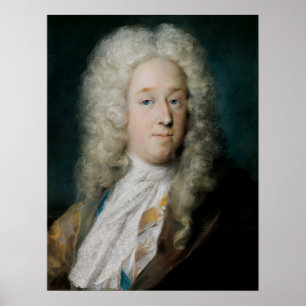 Poster Carriera - Un Gentilhomme Dans Un Manteau À Motif