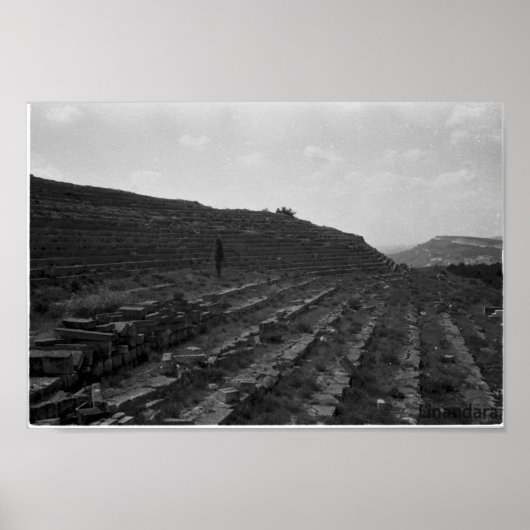 Poster Carrière de calcaire d'amphithéâtre en Crimée (Devant)