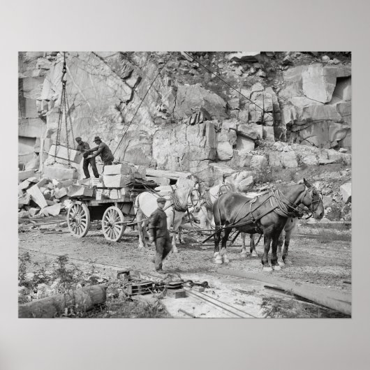 Poster Carrière de granit de Nouvelle-Angleterre, 1908. P (Devant)