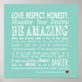 Poster Carrie's Wall of Inspirational Dance Citations - A (Devant)