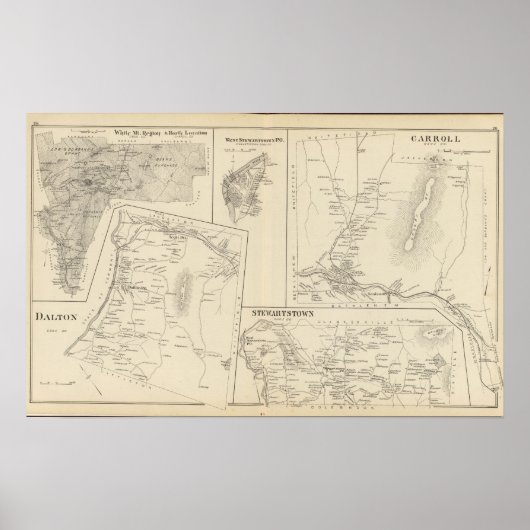 Poster Carroll, Coos Co (Devant)