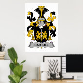 Poster Carroll Family Crest (Bureau à domicile)