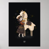 Poster CARROT LAMA par Alexandra Dikaia (Devant)