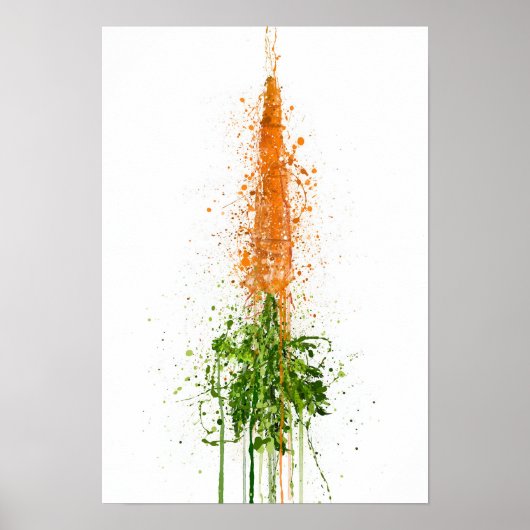 Poster Carrot Vegetable (Devant)