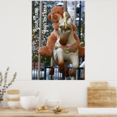 Poster Carrousel avec ours en peluche (Cuisine)