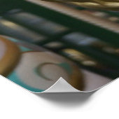 Poster Carrousel avec ours en peluche (Coin)