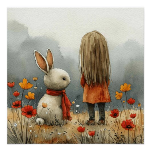 Poster Carrousel Cottontail : Un peu de fantaisie de lapi (Devant)