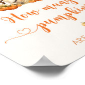 Poster Carrousel d'automne devine combien de citrouilles (Coin)
