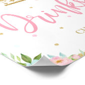 Poster Carrousel Floral de Monnaie Rose Boissons de douch (Coin)