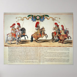 Poster Carrousel par Louis XIV Front des Tuileries