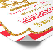 Poster Carrousel signe de fête de bienvenue Pochette de c (Coin)