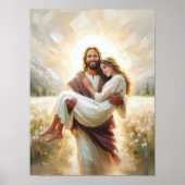 Poster Carry Her Home, Modern Christian Art, Jesus Heals (Devant)