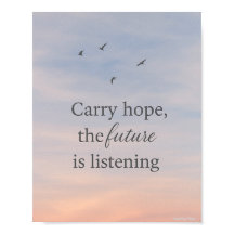 Carry Hope L'avenir est à l'écoute