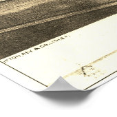 Poster Carson City, NV vers 1875 Carte "Oiseau's Eye" (Coin)