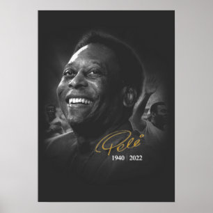 Poster Cartão Postal Camiseta Pelé - 1940-2022
